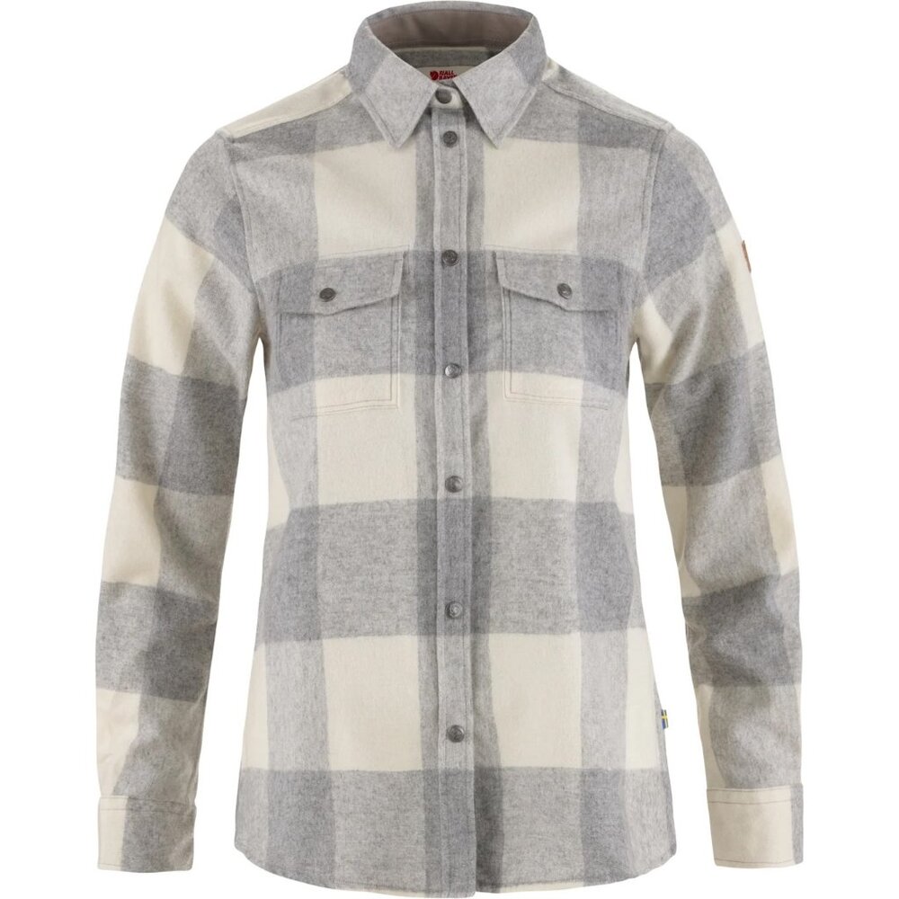 Fjallraven Canada Shirt Women's XS (Grey and White)